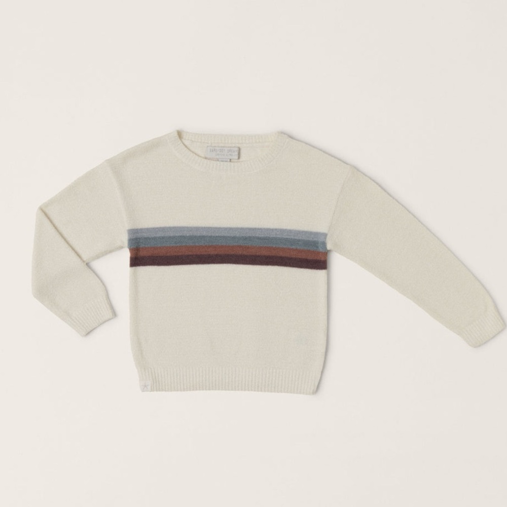 NWT Barefoot Dreams Toddler Multi-Stripe Pullover, 2T-3T
